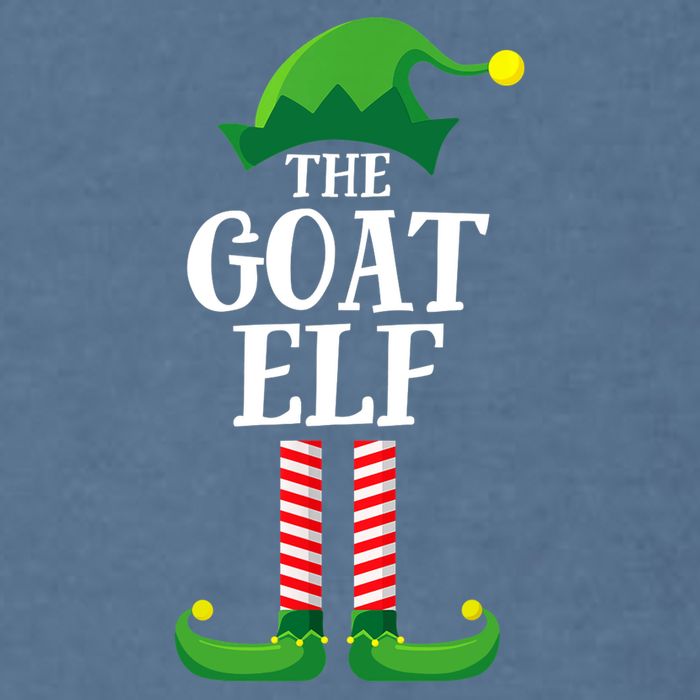 Goat Elf Matching Family Group Christmas Party Garment-Dyed Sweatshirt