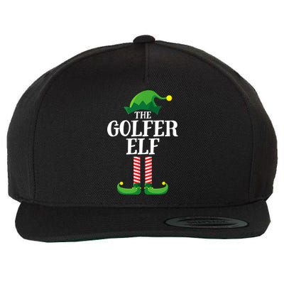 Golfer Elf Matching Family Group Christmas Party Wool Snapback Cap