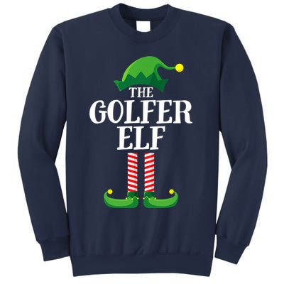 Golfer Elf Matching Family Group Christmas Party Sweatshirt