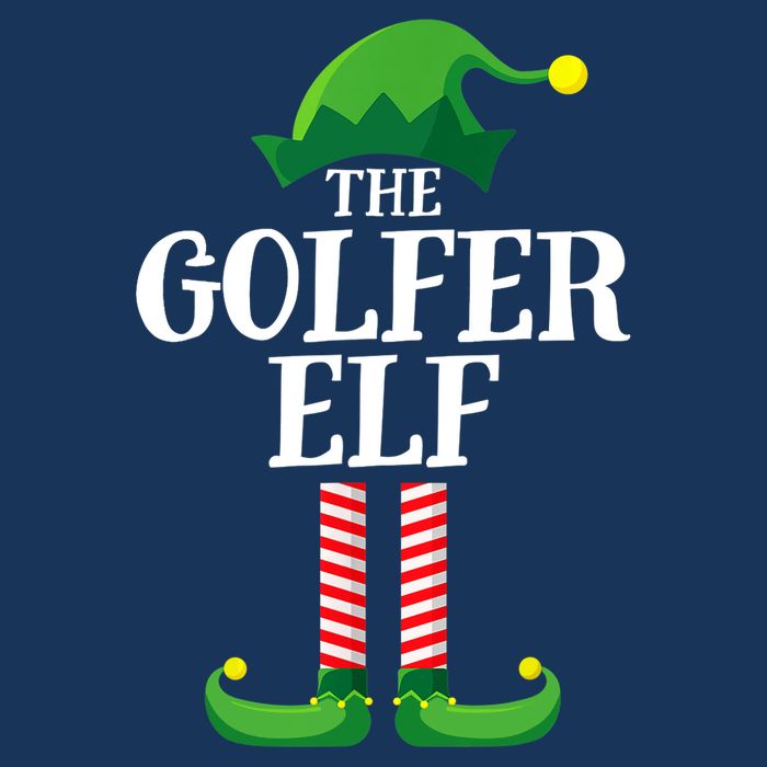Golfer Elf Matching Family Group Christmas Party Drawstring Bag