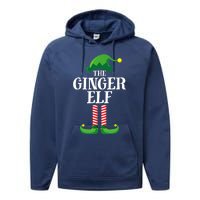 Ginger Elf Matching Family Group Christmas Party Performance Fleece Hoodie