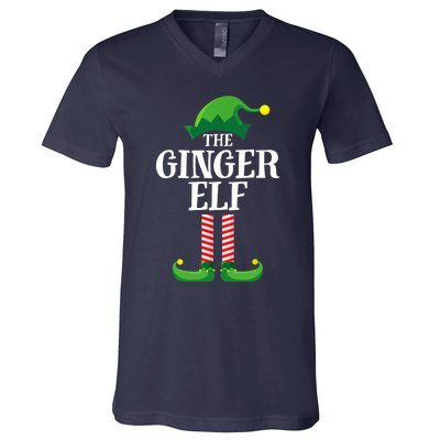 Ginger Elf Matching Family Group Christmas Party V-Neck T-Shirt