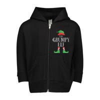 Grumpy Elf Matching Group Xmas Funny Family Christmas Toddler Zip Fleece Hoodie