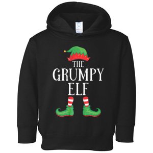 Grumpy Elf Matching Group Xmas Funny Family Christmas Toddler Hoodie