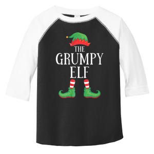 Grumpy Elf Matching Group Xmas Funny Family Christmas Toddler Fine Jersey T-Shirt