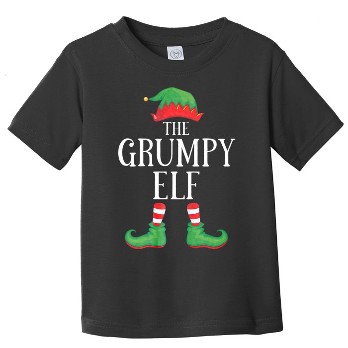 Grumpy Elf Matching Group Xmas Funny Family Christmas Toddler T-Shirt