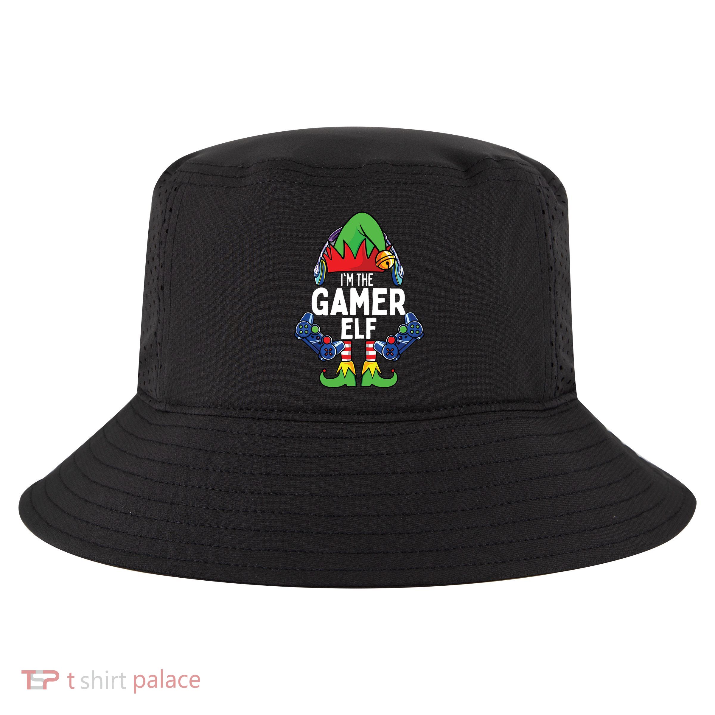 Gamer Elf Matching Family Christmas Cool Comfort Performance Bucket Hat