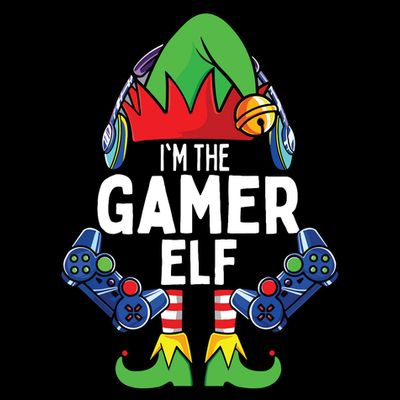 Gamer Elf Matching Family Christmas T-Shirt