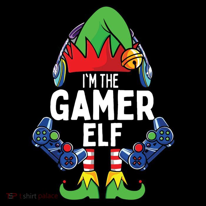 Gamer Elf Matching Family Christmas Flatbill Hat