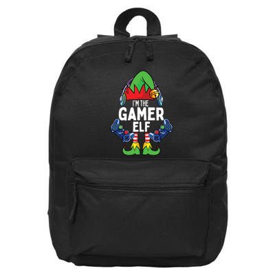 Gamer Elf Matching Family Christmas 16 in Basic Backpack