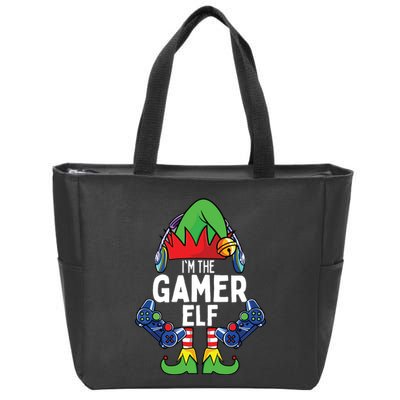 Gamer Elf Matching Family Christmas Zip Tote Bag
