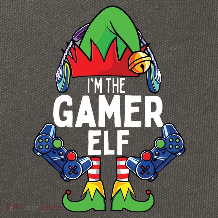 Gamer Elf Matching Family Christmas Cotton Canvas Backpack