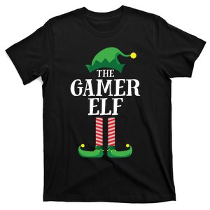 Gamer Elf Matching Family Group Christmas Party T-Shirt