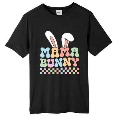 Groovy Easter Mama Gifts Family Pregnancy Reveal Tall Fusion ChromaSoft Performance T-Shirt