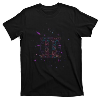 Gemeni Floral Zodiac T-Shirt