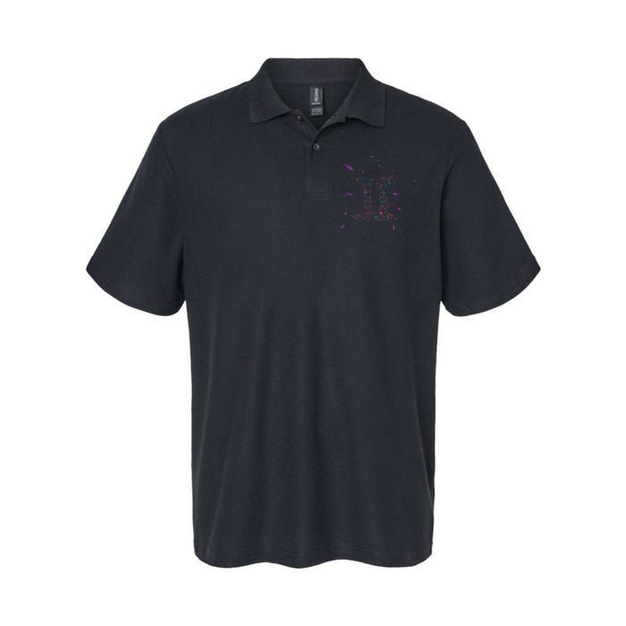 Gemeni Floral Zodiac Softstyle Adult Sport Polo