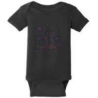 Gemeni Floral Zodiac Baby Bodysuit