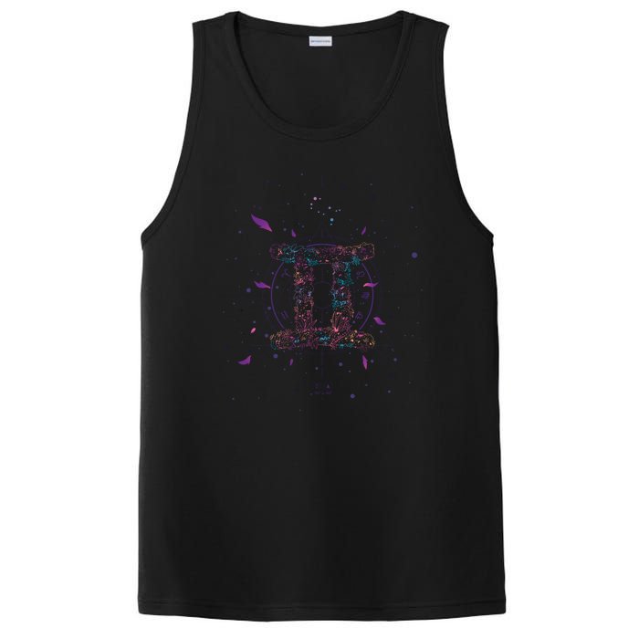 Gemeni Floral Zodiac PosiCharge Competitor Tank