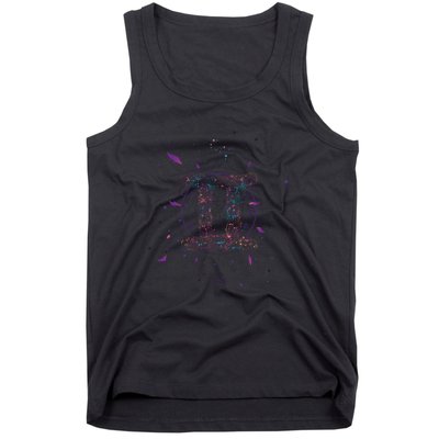 Gemeni Floral Zodiac Tank Top