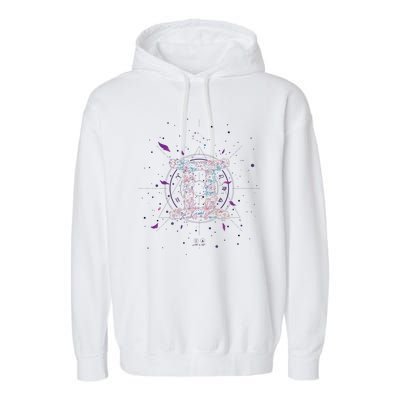 Gemeni Floral Zodiac Garment-Dyed Fleece Hoodie