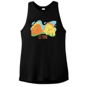 Gemini Dinosaur Ladies PosiCharge Tri-Blend Wicking Tank