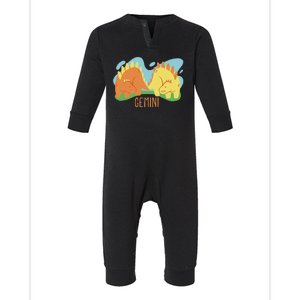 Gemini Dinosaur Infant Fleece One Piece