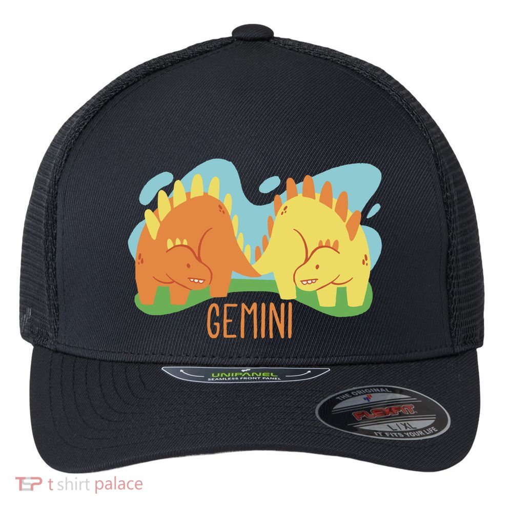 Gemini Dinosaur Flexfit Unipanel Trucker Cap