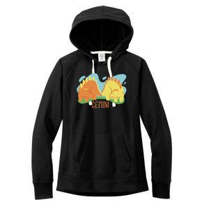 Gemini Dinosaur Women's Fleece Hoodie