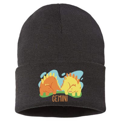 Gemini Dinosaur Sustainable Knit Beanie
