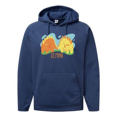 Gemini Dinosaur Performance Fleece Hoodie