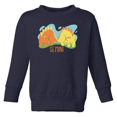 Gemini Dinosaur Toddler Sweatshirt