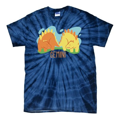 Gemini Dinosaur Tie-Dye T-Shirt