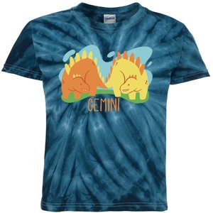 Gemini Dinosaur Kids Tie-Dye T-Shirt