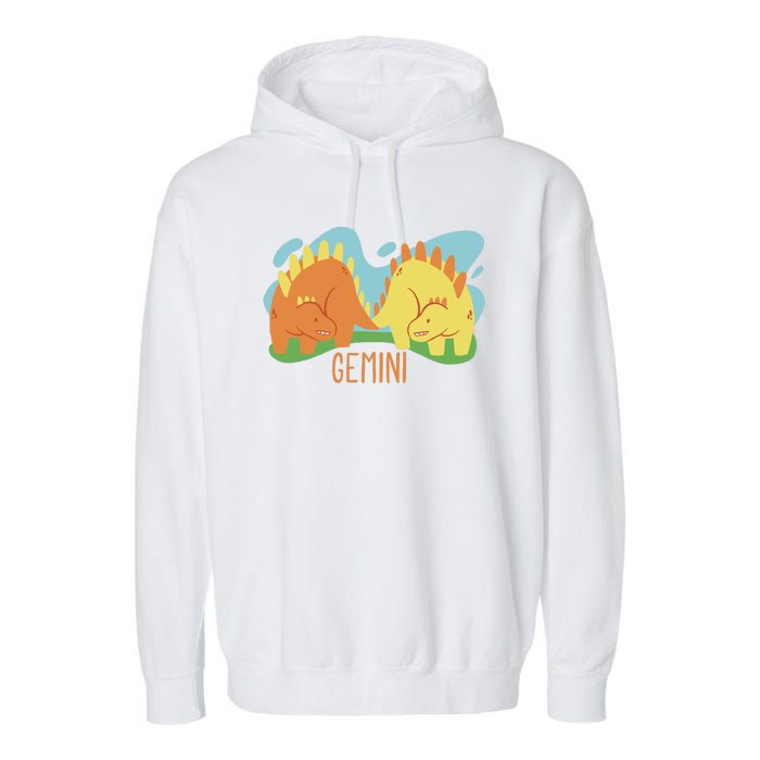 Gemini Dinosaur Garment-Dyed Fleece Hoodie