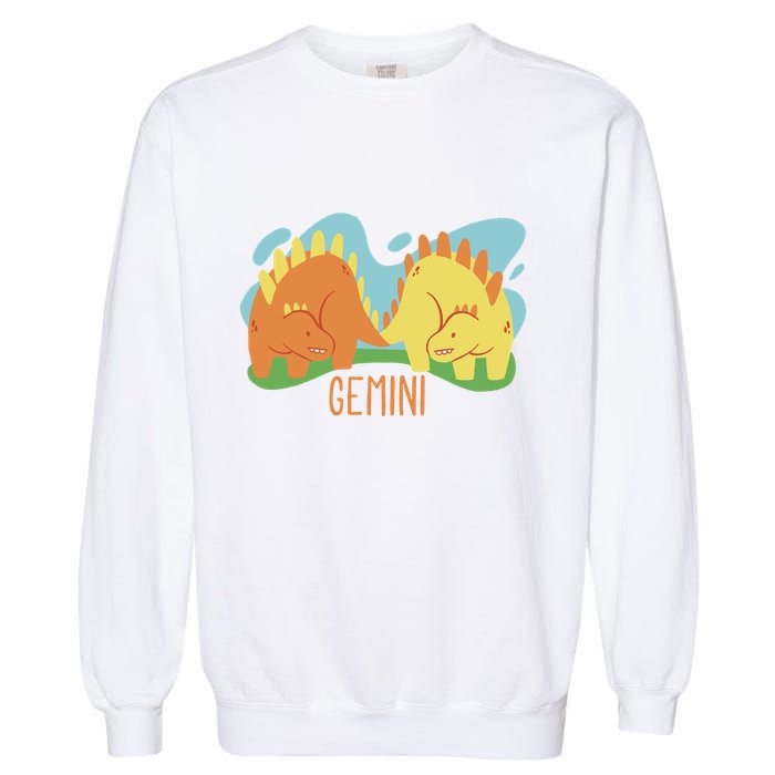 Gemini Dinosaur Garment-Dyed Sweatshirt