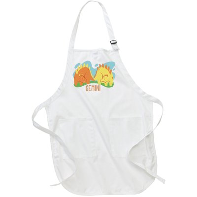 Gemini Dinosaur Full-Length Apron With Pockets