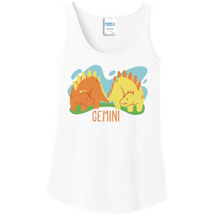 Gemini Dinosaur Ladies Essential Tank