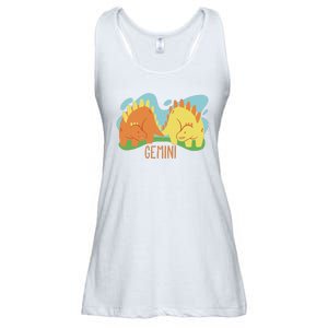 Gemini Dinosaur Ladies Essential Flowy Tank