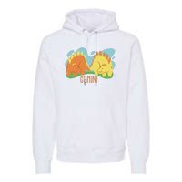 Gemini Dinosaur Premium Hoodie