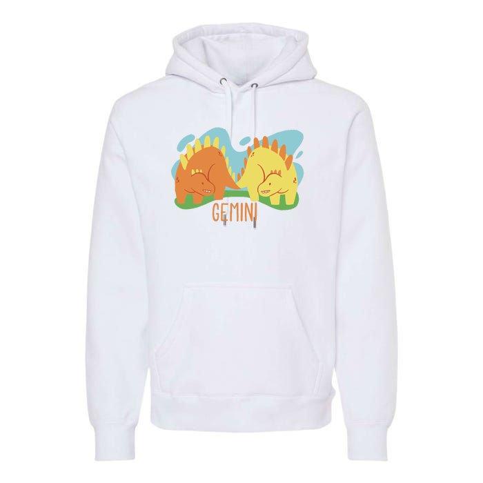 Gemini Dinosaur Premium Hoodie