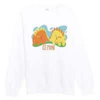 Gemini Dinosaur Premium Crewneck Sweatshirt