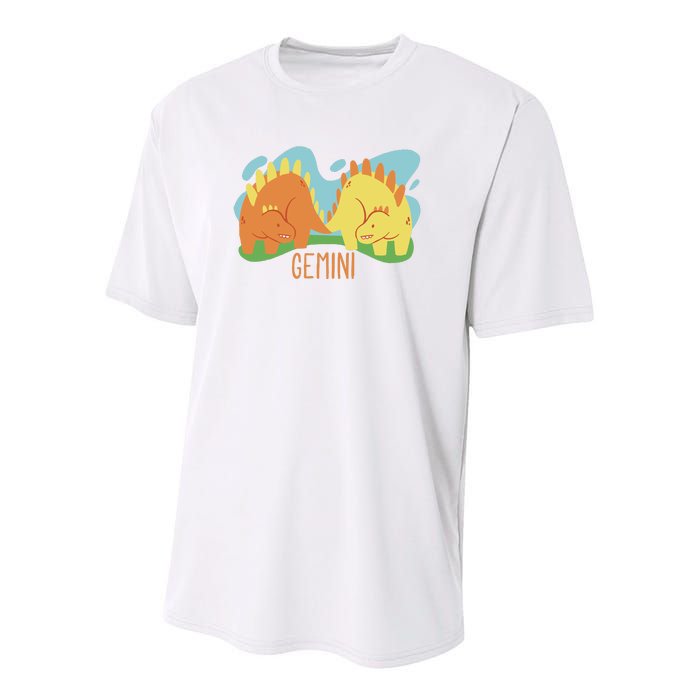 Gemini Dinosaur Youth Performance Sprint T-Shirt