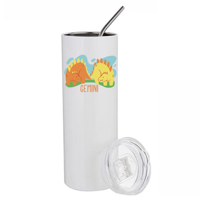 Gemini Dinosaur Stainless Steel Tumbler