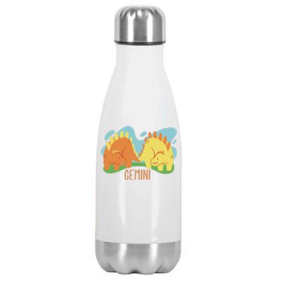 Gemini Dinosaur Stainless Steel Insulated Water Bottle