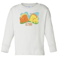 Gemini Dinosaur Toddler Long Sleeve Shirt