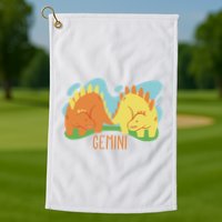 Gemini Dinosaur Golf Towel