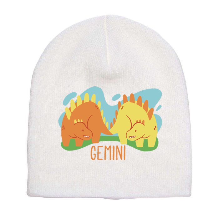 Gemini Dinosaur Short Acrylic Beanie