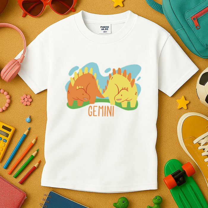 Gemini Dinosaur Kids T-Shirt