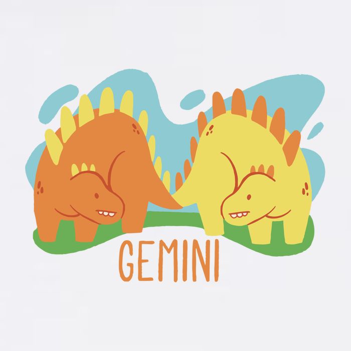 Gemini Dinosaur Kids T-Shirt