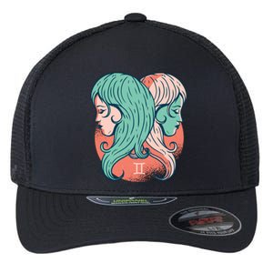 Gemini Zodiac Girl Flexfit Unipanel Trucker Cap